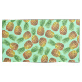 Waterverf 2 ananassen kussensloop (Voorkant-Links)