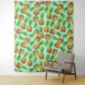 Waterverf 2 ananassen wandkleed (In situ)