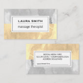 Waterverf 2 toon- benoeming afsprakenkaartje (Voorkant / Achterkant)