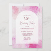 Waterverf 30e verjaardag kaart (Voorkant)