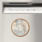 Waterverf 3" Inspirerend doezelaar & Angel Quote" Magneet (Insitu (Vaatwasser))