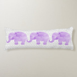 Waterverf 3 Olephants Shibori Primitive Chevron Lichaamskussen