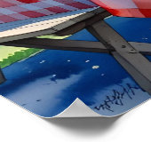 Waterverf 4 juli BBQ Poster (Hoek)