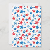Waterverf 4 juli Onafhankelijkheidsdag Aankondiging (Achterkant)