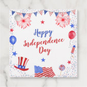 Waterverf 4 juli Onafhankelijkheidsdag Bedankjes Labels (Voorkant)