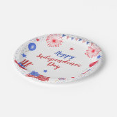 Waterverf 4 juli Onafhankelijkheidsdag Papieren Bordje (Gekanteld)