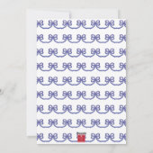 Waterverf 4 juli Patriotic Bow American Feestdagenkaart (Achterkant)