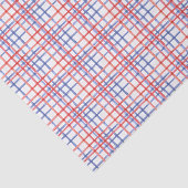 Waterverf 4 juli rood wit en blauw geruit tissuepapier (Detail)