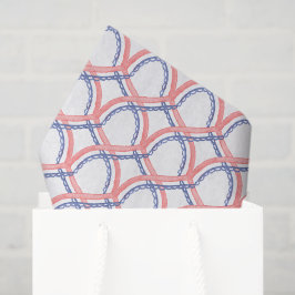 Waterverf 4 juli Rood Wit en Blauw Tissuepapier