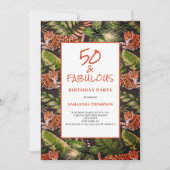 waterverf 50 en Fabulous Leopard Oerwoud Kaart (Voorkant)