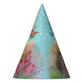 Waterverf 5e verjaardag Cat Party Pet Feesthoedjes (Links)