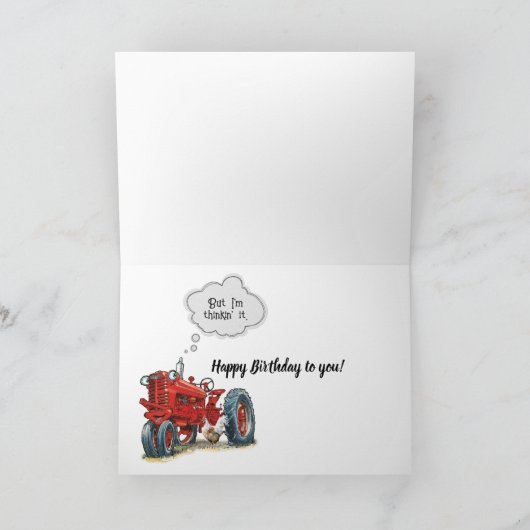 Waterverf 70e verjaardag Koe in schuur Kaart (Binnen)