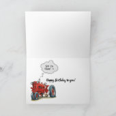 Waterverf 85e verjaardag Koe in schuur Kaart (Binnen)