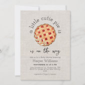 Waterverf A Cutie Pie is onderweg naar Baby shower Kaart (Voorkant)