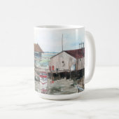 Waterverf aan de dop koffiemok (Voorkant rechts)