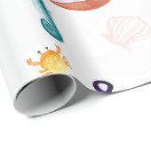 Waterverf aan de kust cadeaupapier (Rol Hoek)