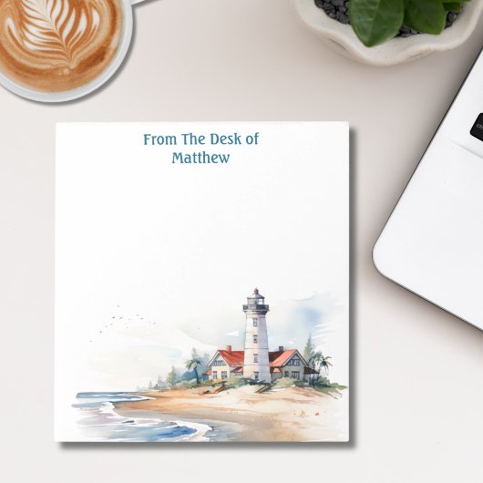 Waterverf aan de kust op maat notitieblok