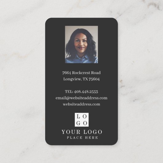 Waterverf aan de voorzijde van de marine, foto's e visitekaartje (Achterkant)