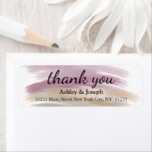 Waterverf Aangepast monogram Dank je Etiket (Insitu)