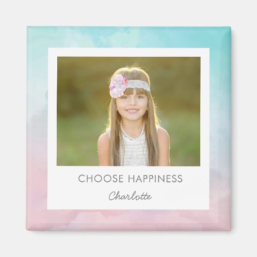  Waterverf Aangepaste bijschrift Locker Magnet (Voorkant)