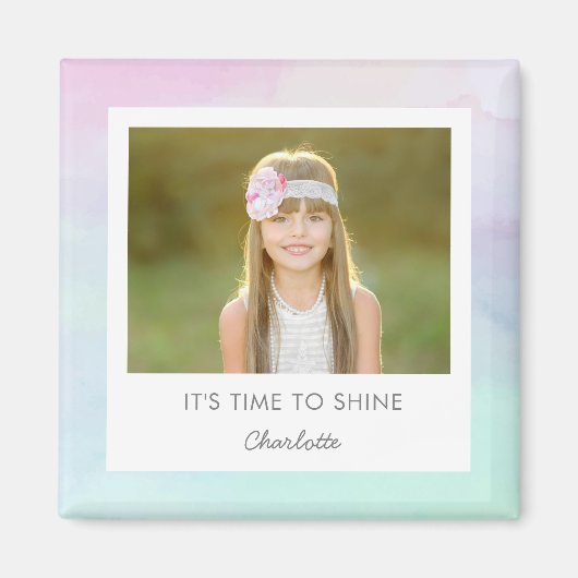  Waterverf Aangepaste bijschrift Locker Magnet (Voorkant)