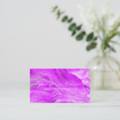 waterverf Aangepaste Essential Oils roze marmer Visitekaartje (Staand voorkant)