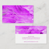 waterverf Aangepaste Essential Oils roze marmer Visitekaartje (Voorkant / Achterkant)