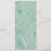 Waterverf aangepaste feestdag menu (Achterkant)