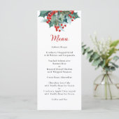 Waterverf aangepaste feestdag menu (Staand voorkant)