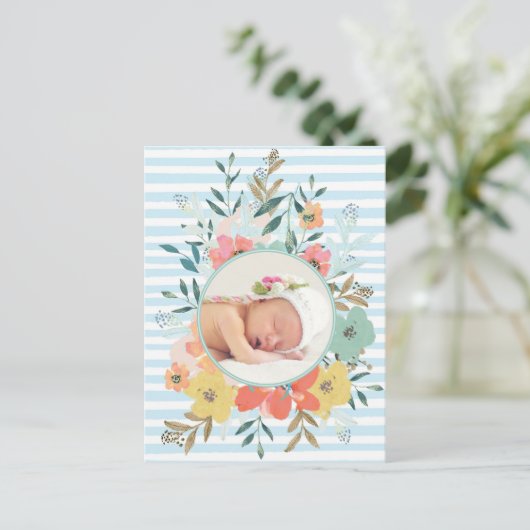  Waterverf - Aangepaste foto Briefkaart (Staand voorkant)