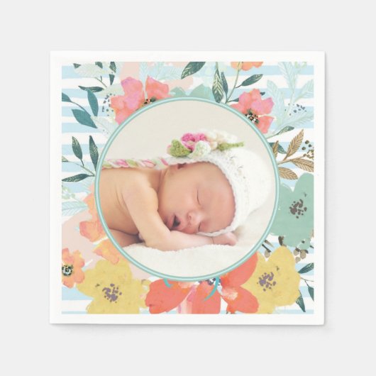 Waterverf - Aangepaste foto Servet (Voorkant)