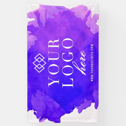 Waterverf aangepaste Logo en Show voor handel Spandoek (Verticaal)