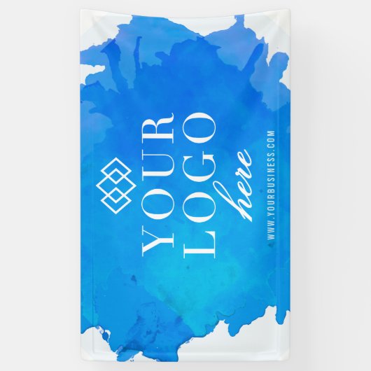 Waterverf aangepaste Logo en Show voor handel Spandoek (Verticaal)