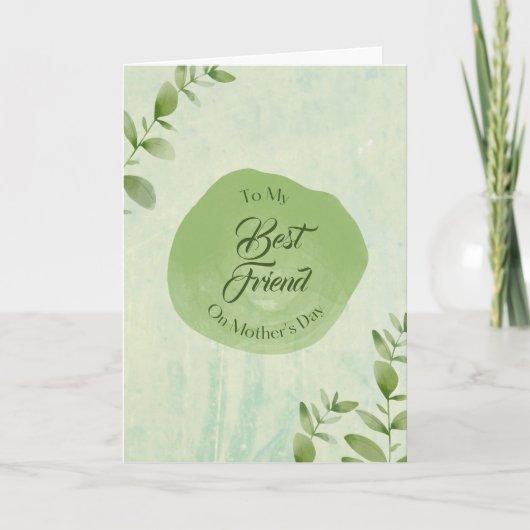 Waterverf Aangepaste Moederdag Kaart (Voorkant)