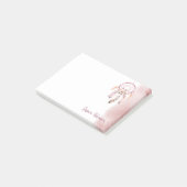 Waterverf Aangepaste naam Script Boho Dream Catche Post-it® Notes (Schuin)