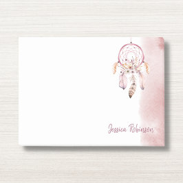 Waterverf Aangepaste naam Script Boho Dream Catche Post-it® Notes