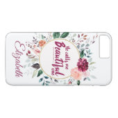 Waterverf - Aangepaste persoonlijke scripts Case-Mate iPhone Case (Achterkant (Horizontaal))