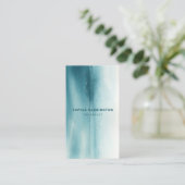 Waterverf Aangepaste QR Code Scannable Therapist Visitekaartje (Staand voorkant)