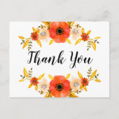 Waterverf - Aangepaste tekst - Hartelijk dank Briefkaart (Voorkant)