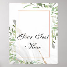 Waterverf aangepaste tekst Poster