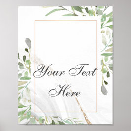 Waterverf aangepaste tekst Poster