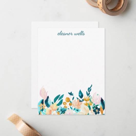  Waterverf - Aangepersonaliseerde artikelen Notitiekaartje (Voorkant / Achterkant in situ)