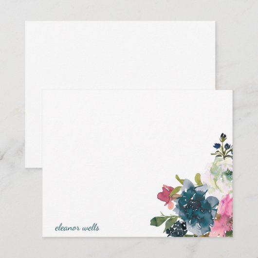 Waterverf - Aangepersonaliseerde artikelen Notitiekaartje (Voorkant / Achterkant)