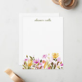 Waterverf - Aangepersonaliseerde artikelen Notitiekaartje (Voorkant / Achterkant in situ)