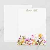 Waterverf - Aangepersonaliseerde artikelen Notitiekaartje (Voorkant / Achterkant)