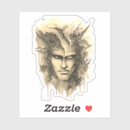 Waterverf aangezicht Sticker