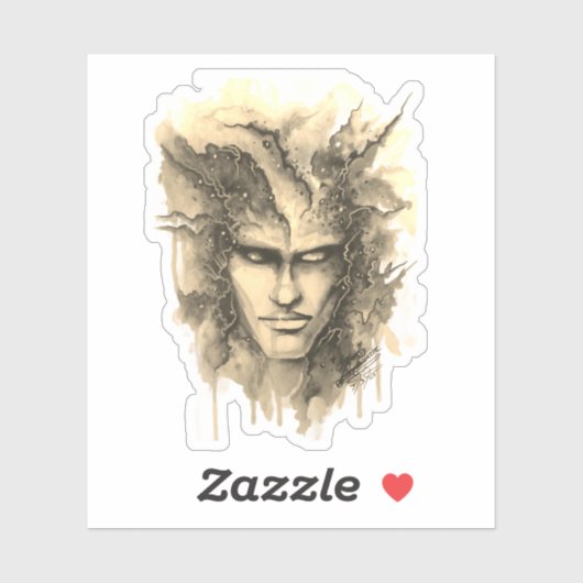 Waterverf aangezicht Sticker (Vel)