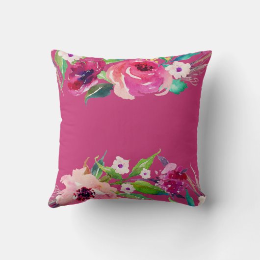 Waterverf Aankondiging baby geboorte Kussen (Achterkant)