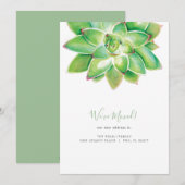 Waterverf Aankondiging van een geslaagde verplaats (Voorkant / Achterkant)