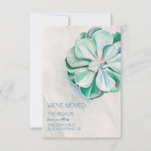 Waterverf Aankondiging van een geslaagde verplaats